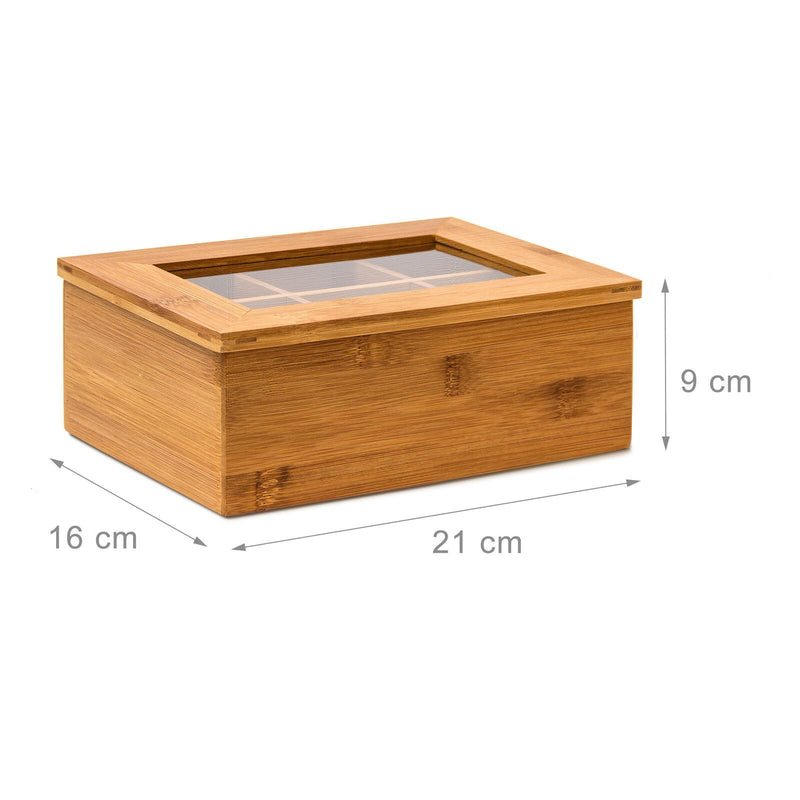 relaxdays Teebox braun