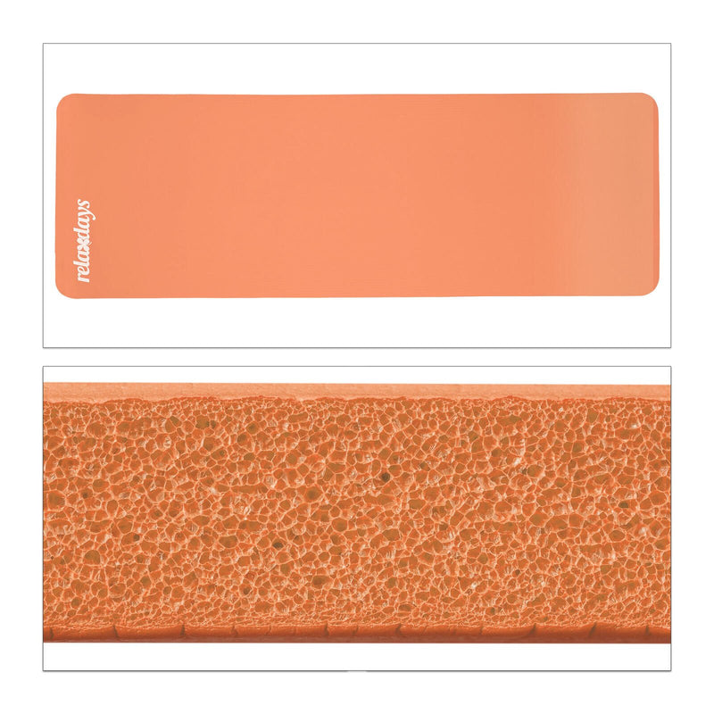 relaxdays Yogamatte orange 60,0 x 180,0 x 1,0