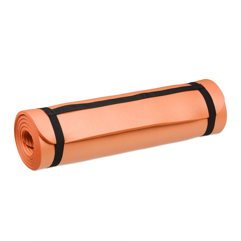 relaxdays Yogamatte orange 60,0 x 180,0 x 1,0