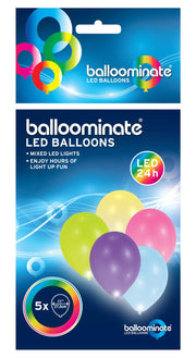 amscan® Luftballons LED bunt