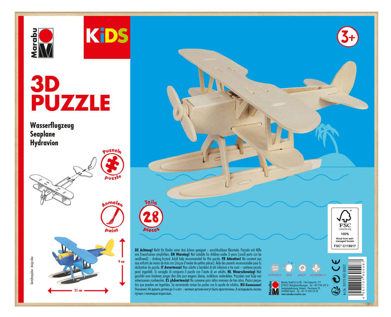 Marabu KiDS Wasserflugzeug 3D-Puzzle
