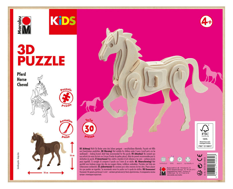 Marabu KiDS Pferd 3D-Puzzle