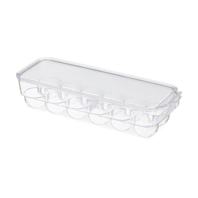 relaxdays Eierbox 8 cm hoch transparent