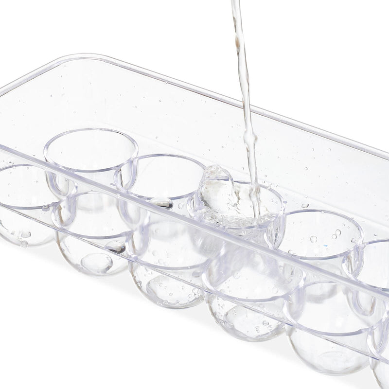 relaxdays Eierbox 8 cm hoch transparent
