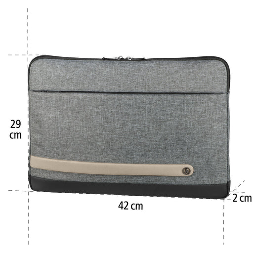 Hama Laptophülle Terra grau bis 39,6 cm (15,6 Zoll)