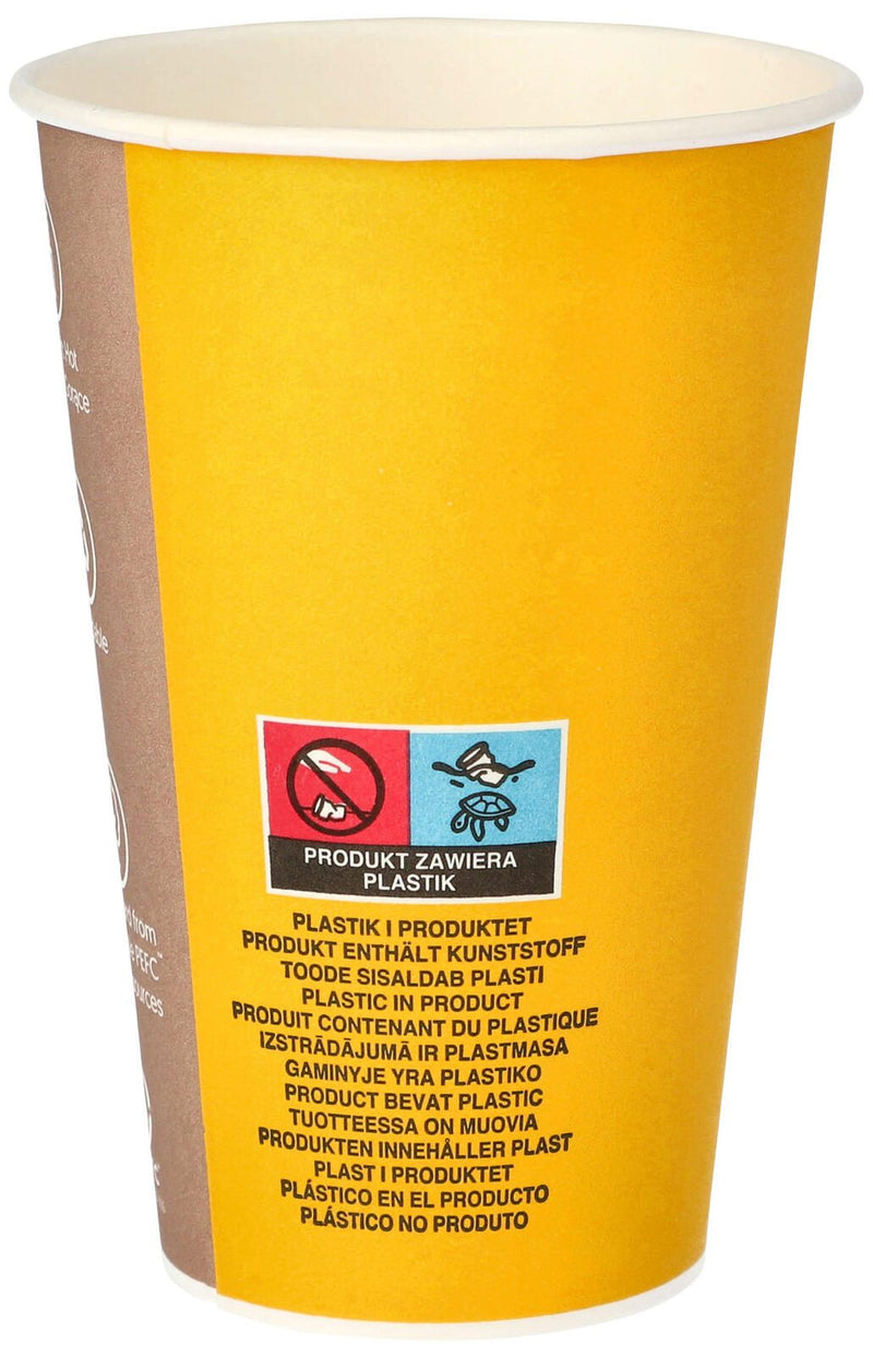 PAPSTAR Einweg-Kaffeebecher 8 cm 0,3 l braun