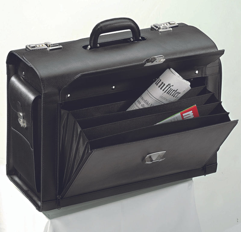 Alassio Pilotenkoffer VERONA schwarz bis 43,2 cm (17 Zoll)