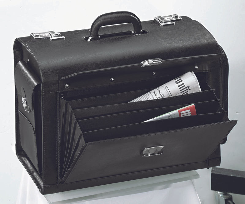Alassio Pilotenkoffer VERONA schwarz bis 43,2 cm (17 Zoll)