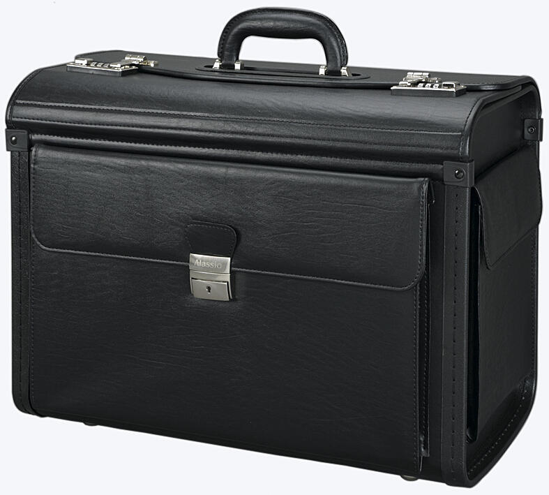 Alassio Pilotenkoffer VERONA schwarz bis 43,2 cm (17 Zoll)