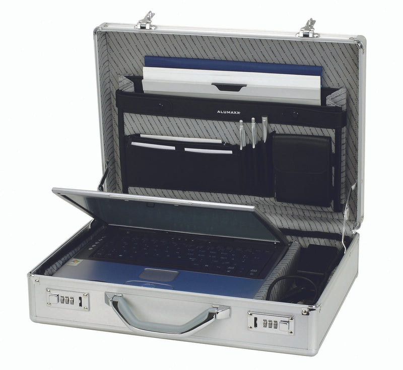 ALUMAXX Aktenkoffer KRONOS silber bis 43,2 cm (17 Zoll)