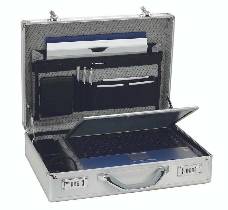 ALUMAXX Aktenkoffer KRONOS silber bis 43,2 cm (17 Zoll)