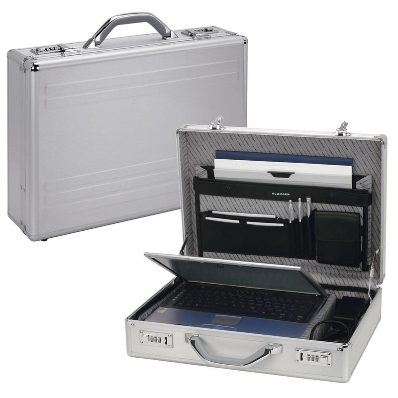 ALUMAXX Aktenkoffer KRONOS silber bis 43,2 cm (17 Zoll)