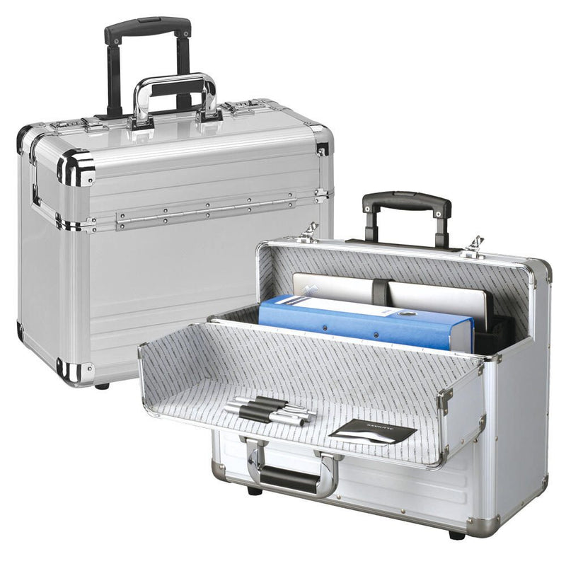 ALUMAXX Pilotenkoffer OMEGA silber bis 43,2 cm (17 Zoll)