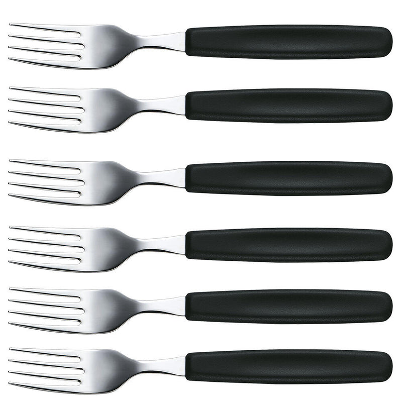 VICTORINOX Gabeln Tafelgabeln schwarz, silber