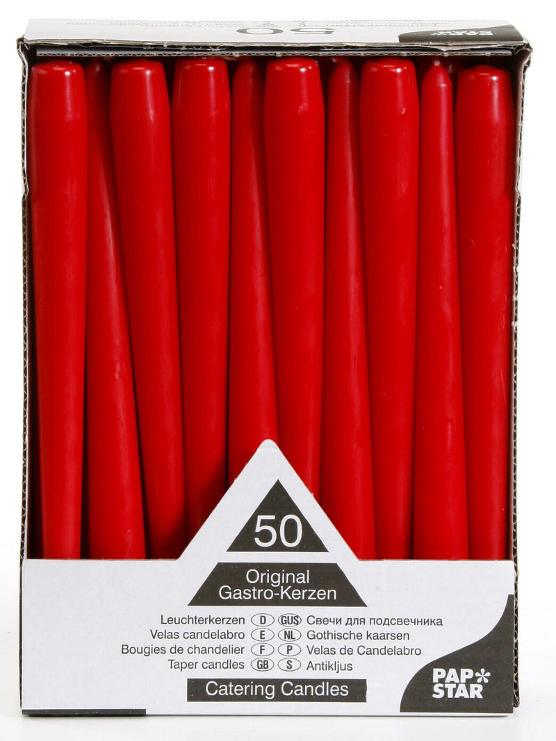 PAPSTAR Kerzen 25 cm rot