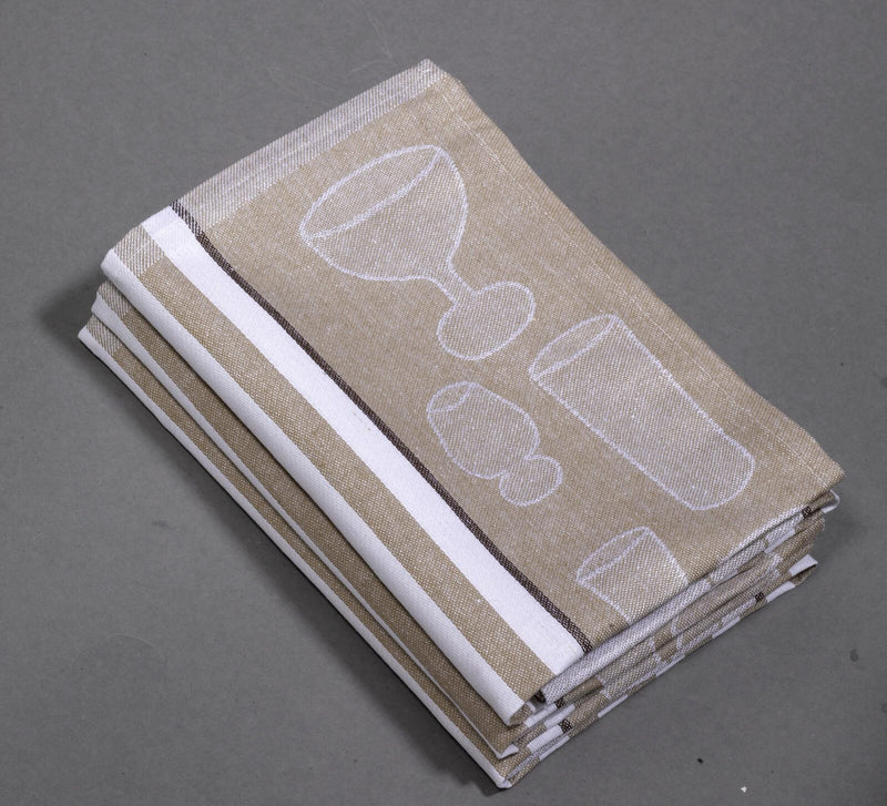 Dyckhoff Geschirrtücher 50 cm x 70 cm sand