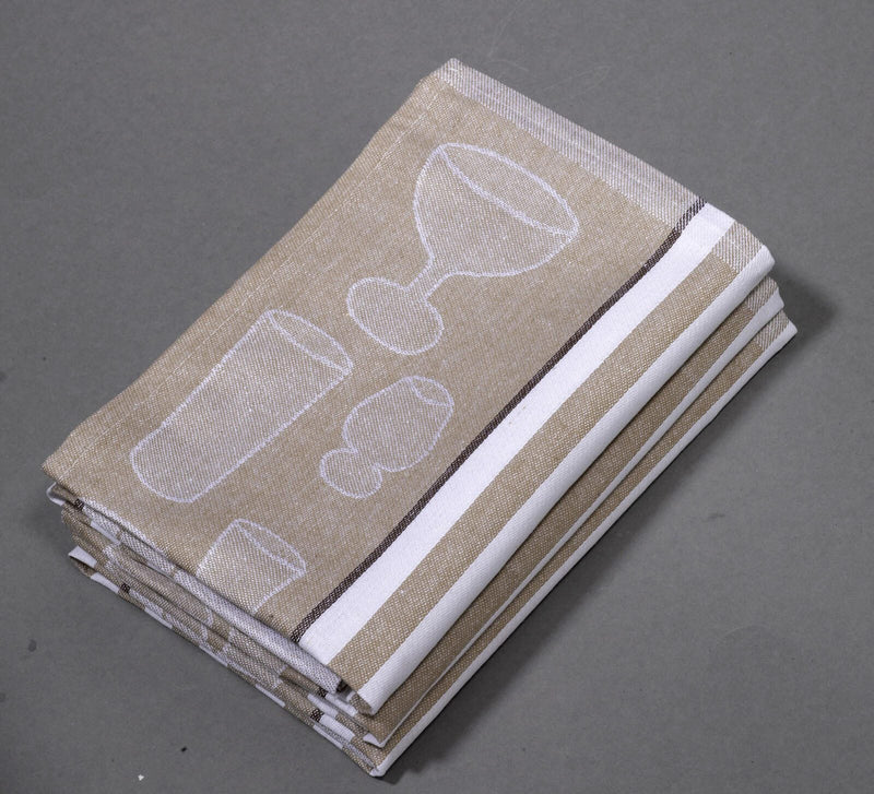 Dyckhoff Geschirrtücher 50 cm x 70 cm sand