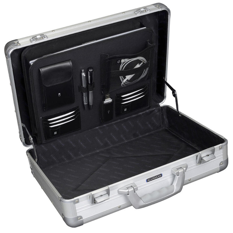 ALUMAXX Aktenkoffer VENTURE silber matt bis 39,6 cm (15,6 Zoll)
