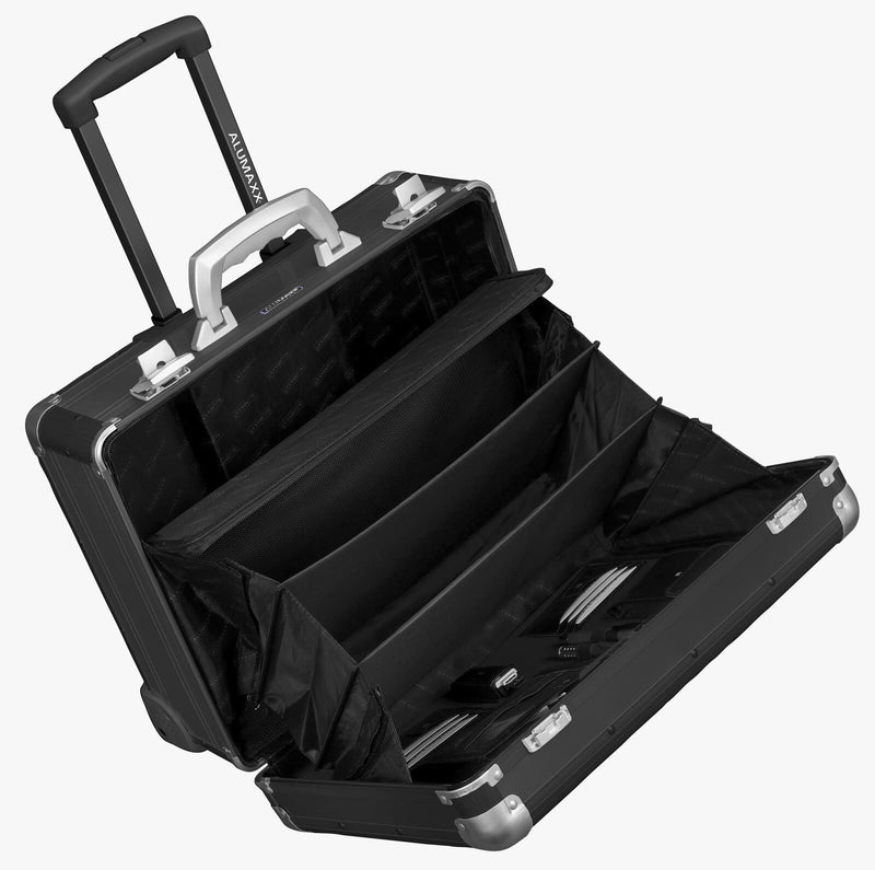 ALUMAXX Pilotenkoffer GALAXY schwarz matt bis 39,6 cm (15,6 Zoll)