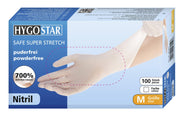 HYGOSTAR Einmalhandschuhe SAFE SUPER STRETCH M weiß