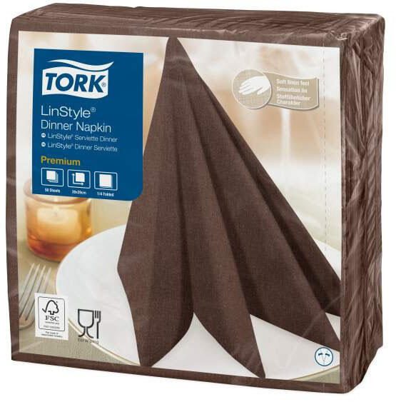 TORK Servietten 39,0 x 39,0 cm 1-lagig kakao