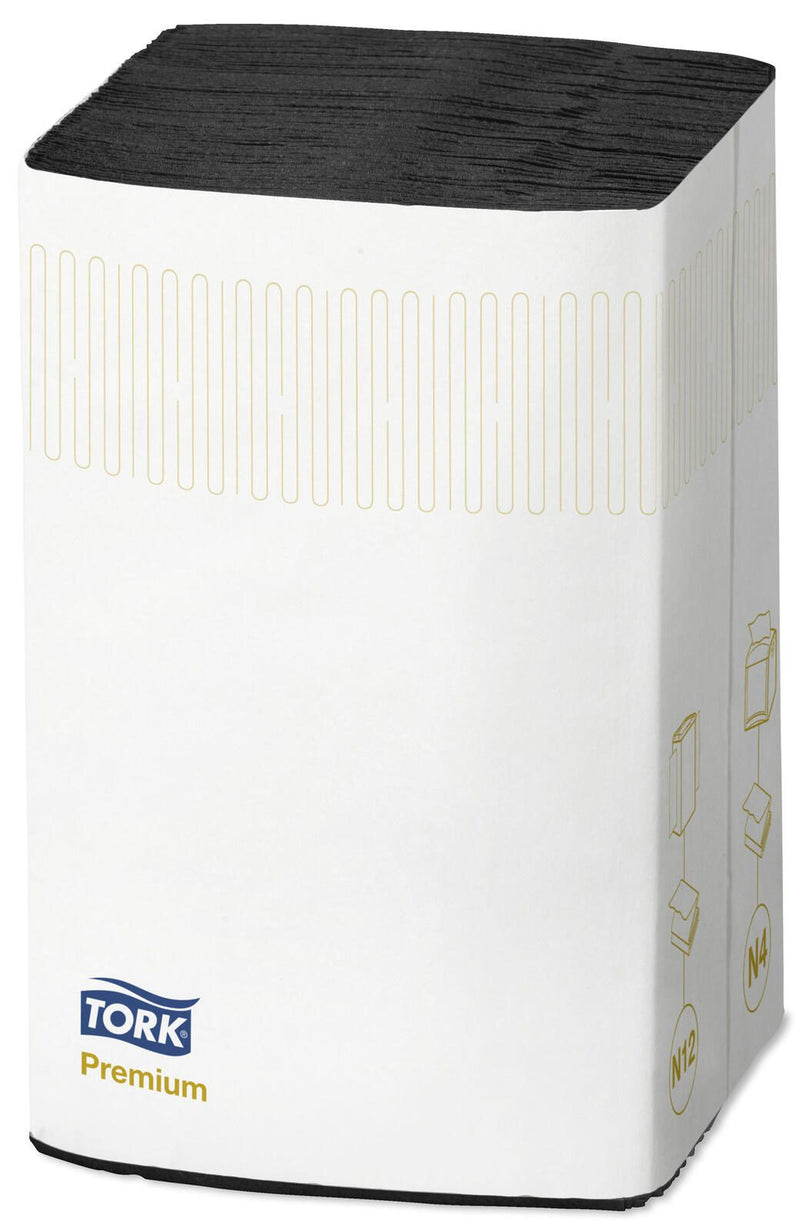 TORK Servietten 16,5 x 21,3 cm 2-lagig schwarz