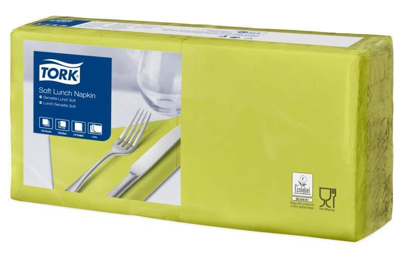 TORK Servietten 32,6 x 33,0 cm 3-lagig limone