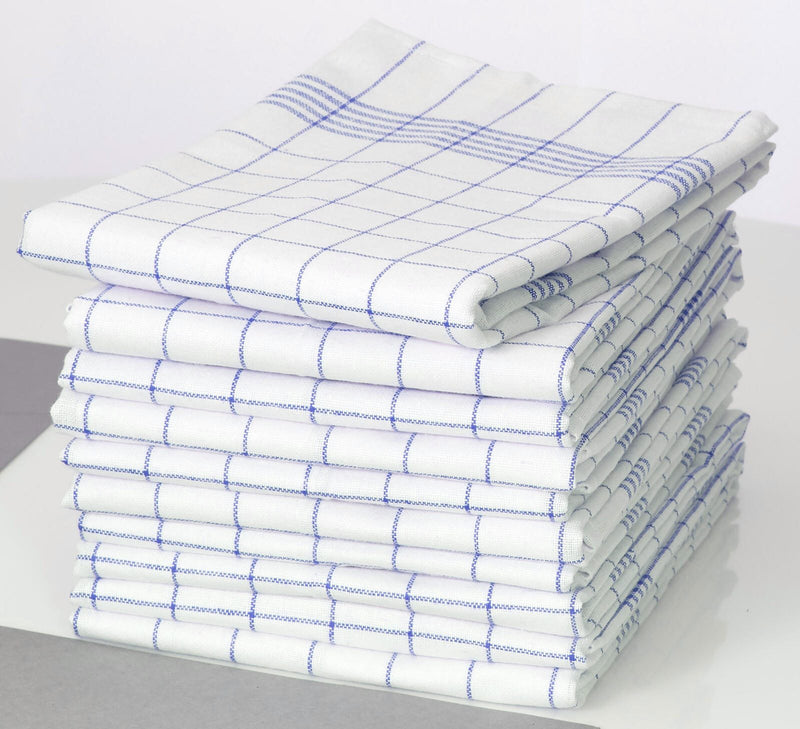 Dyckhoff Karo Geschirrtücher 50 cm x 70 cm blau