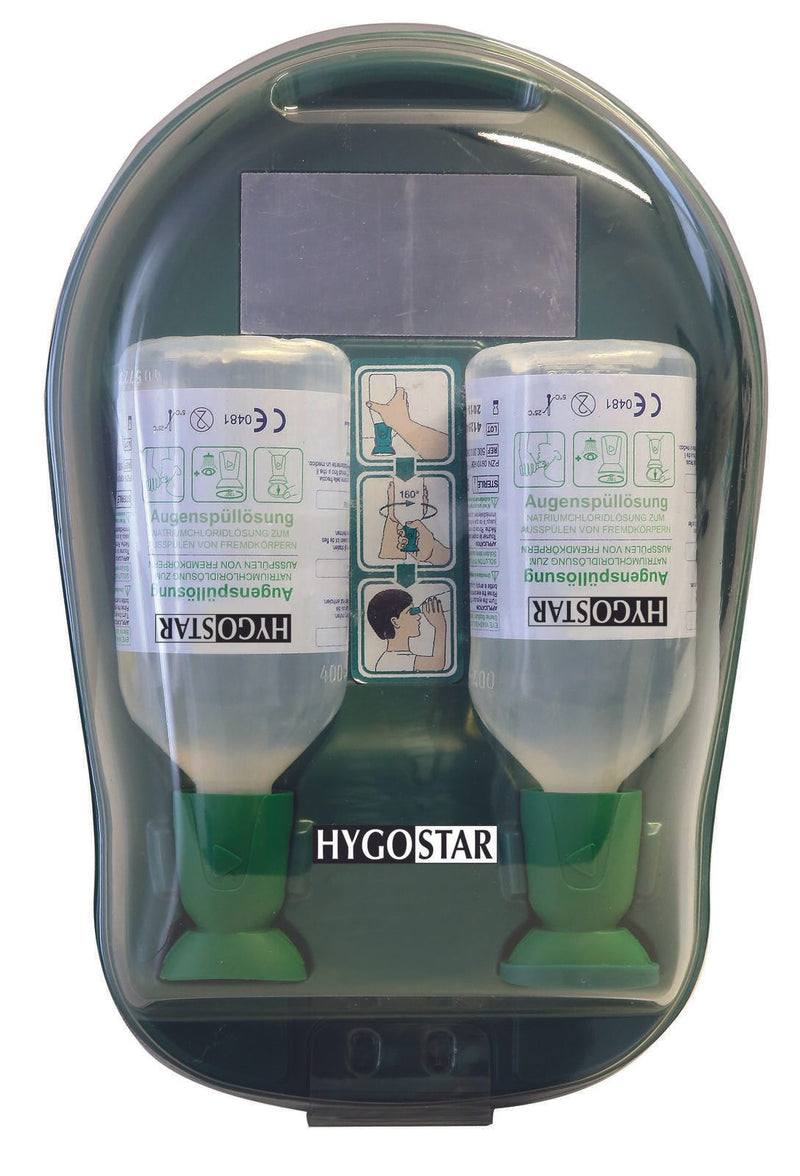 HYGOSTAR Augenspülstation Eye Care Medidrop I 2x 500,0 ml grün