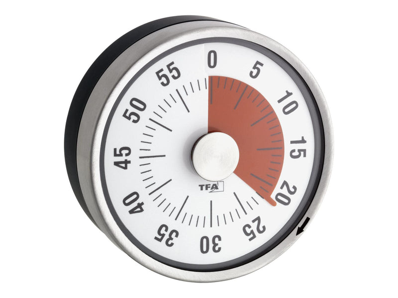 TFA® Puck Küchentimer silber