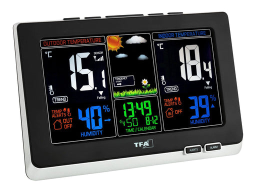 TFA® SPRING 35.1129.01 Wetterstation schwarz