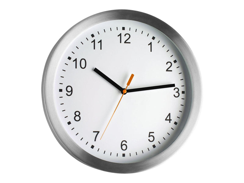 TFA® Wanduhr 98.1045 Ø 29.5 cm silber