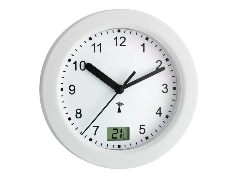 TFA® Funkwanduhr 60.3501 Ø 17 cm silber