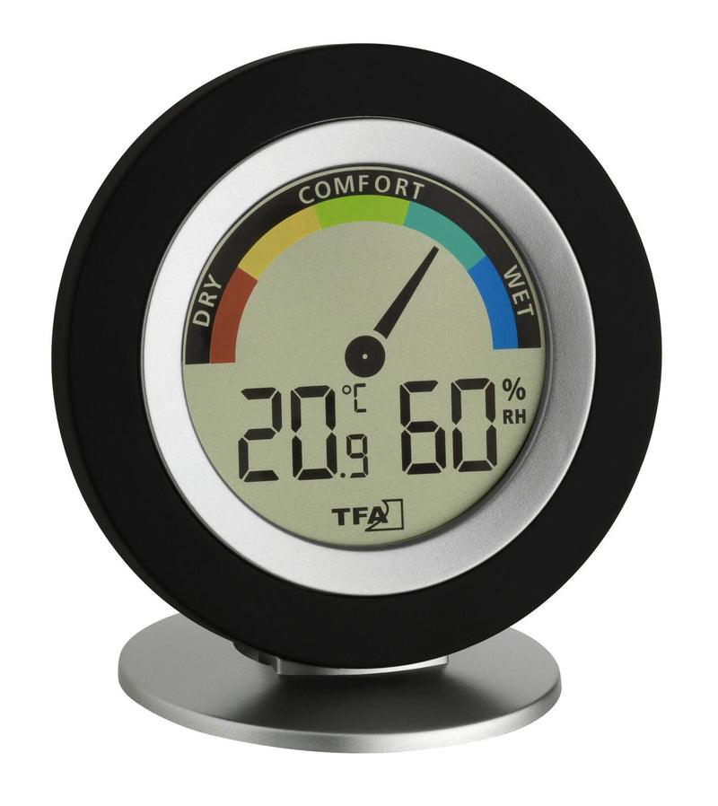 TFA® COSY 30.5019 Hygrometer schwarz