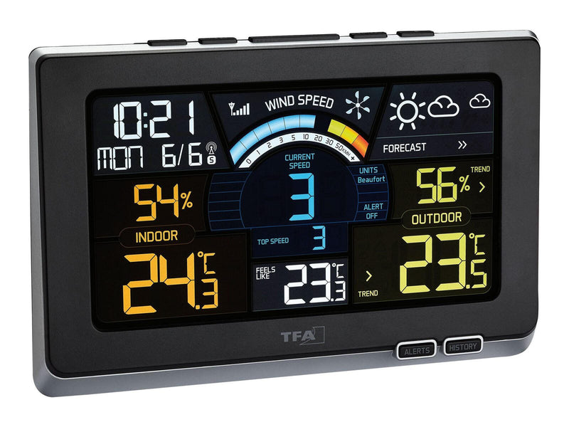 TFA® SPRING BREEZE Wetterstation schwarz