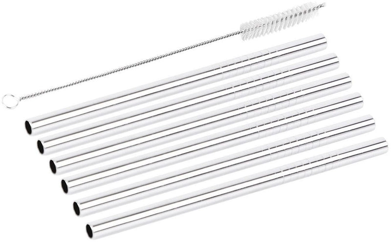 chg Edelstahl-Strohhalme 'EasyDo' silber