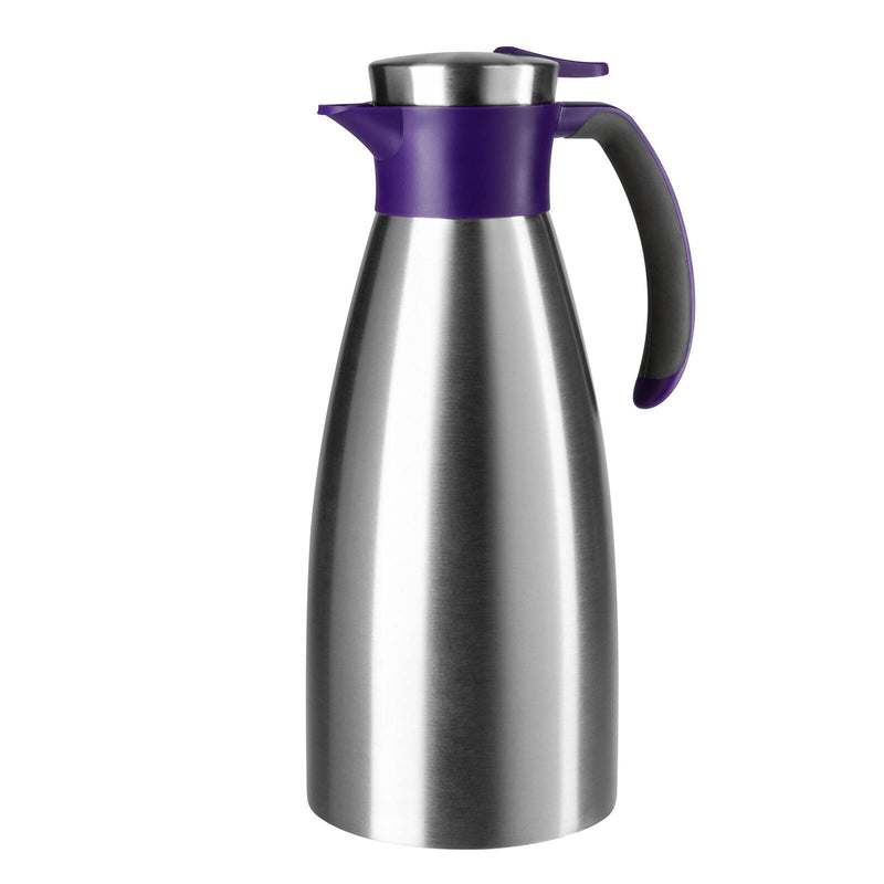 emsa Isolierkanne Soft Grip 1,5 l silber, lila
