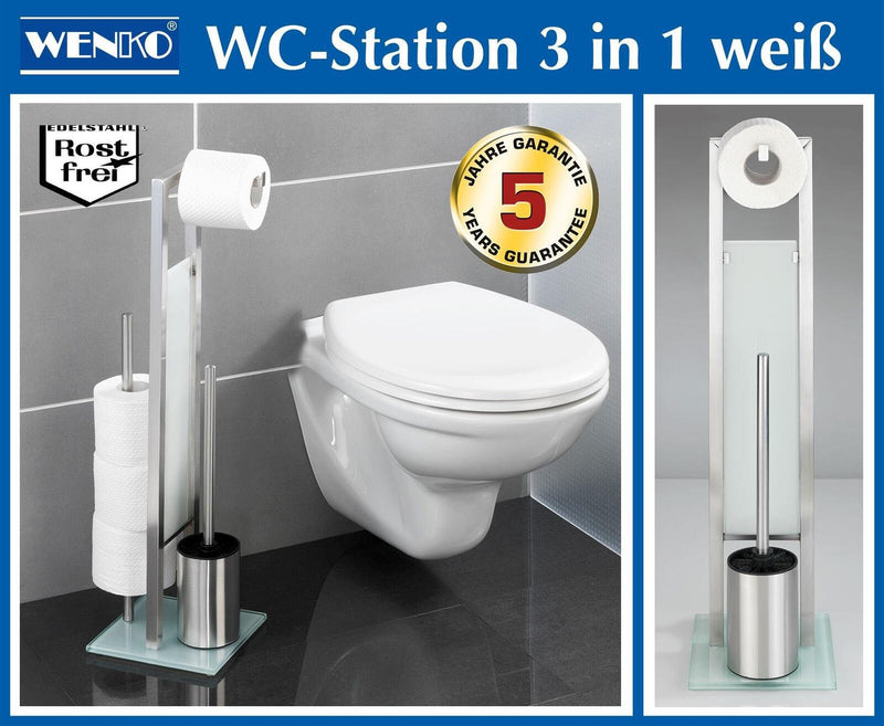 WENKO WC-Garnitur Rivalta silber