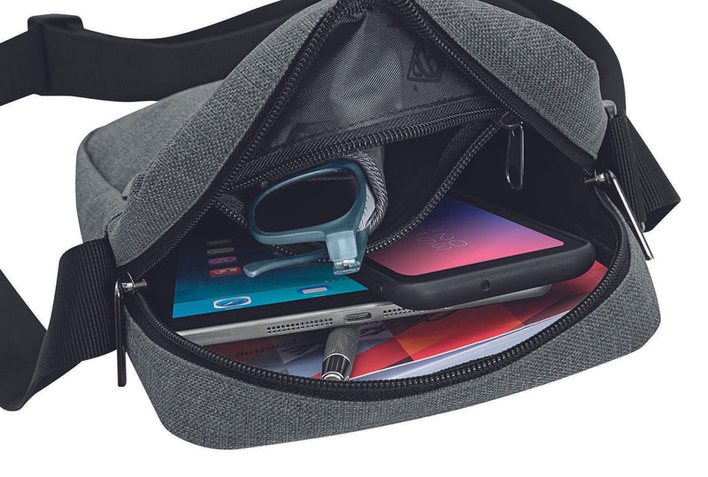 WEDO Umhängetasche Little Messenger Bag COLLEGE 20,5 x 6,0 x 22,5 cm grau