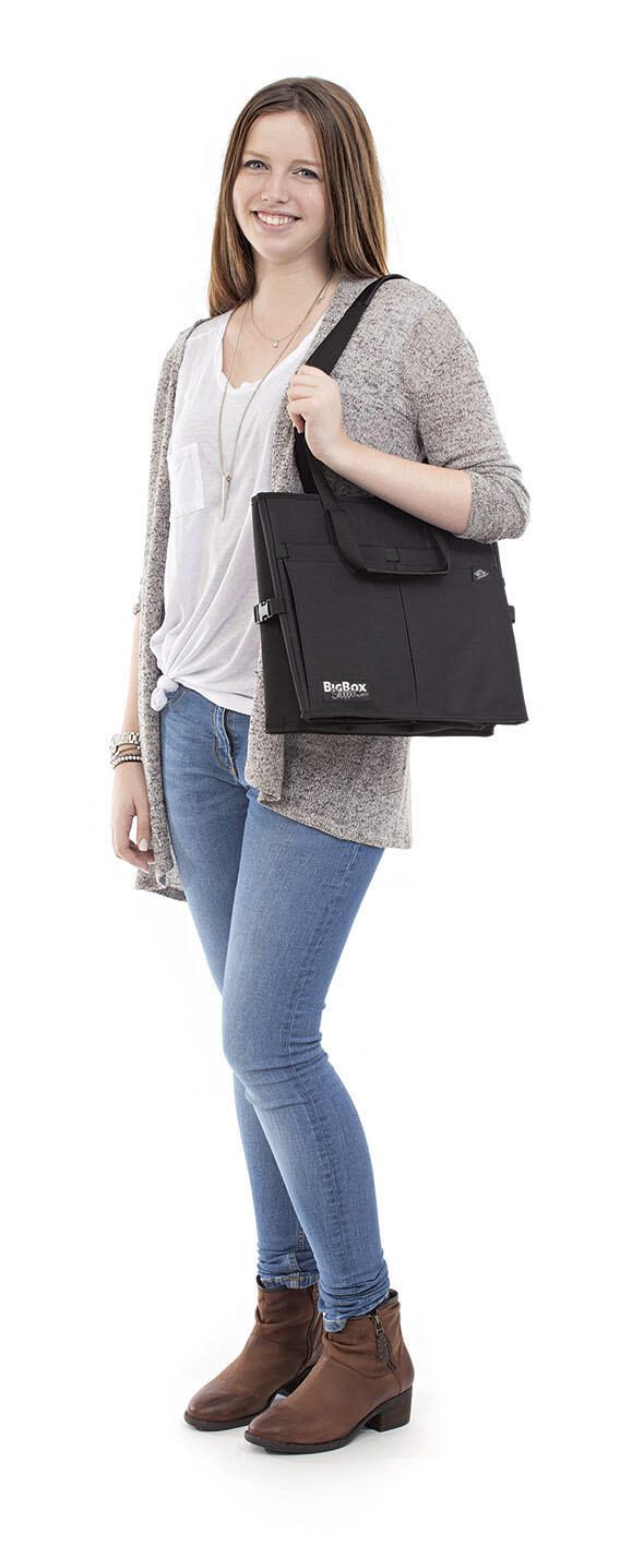 WEDO Einkaufskorb BigBox Shopper L 45,0 x 35,0 x 30,0 cm schwarz 47,0 l