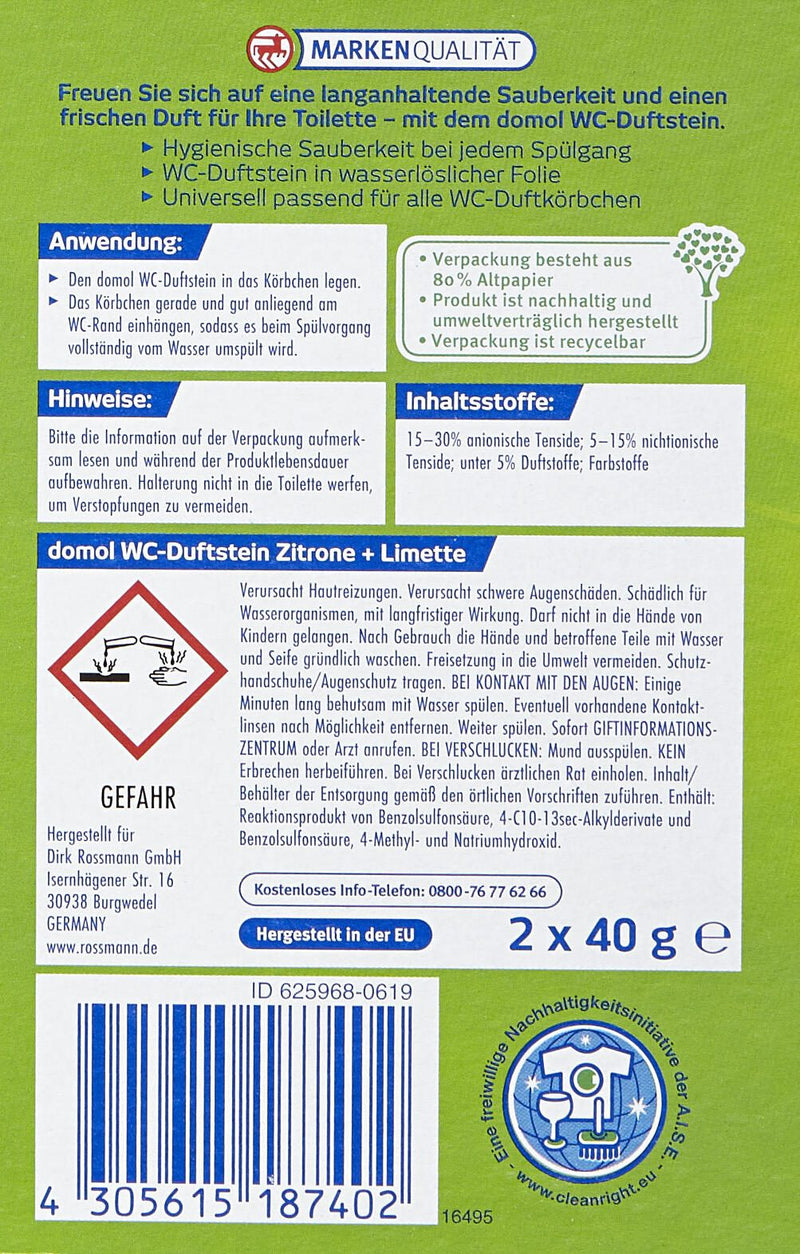 domol WC-Duftspüler Zitrone & Limette 2,0 St.