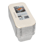 STARPAK Aluschalen mit Deckel 1000 ml silber