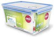 emsa Frischhaltedose CLIP & CLOSE 16.2 cm hoch 8,0 l transparent, blau