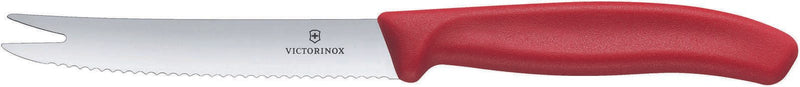 VICTORINOX Wurstmesser Swiss Classic silber, rot