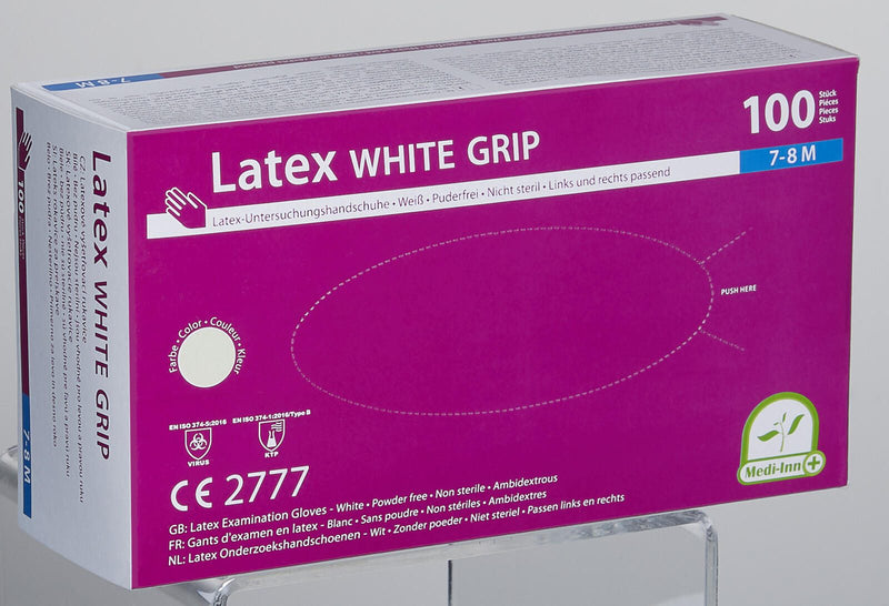 PAPSTAR Einmalhandschuhe white grip M transparent