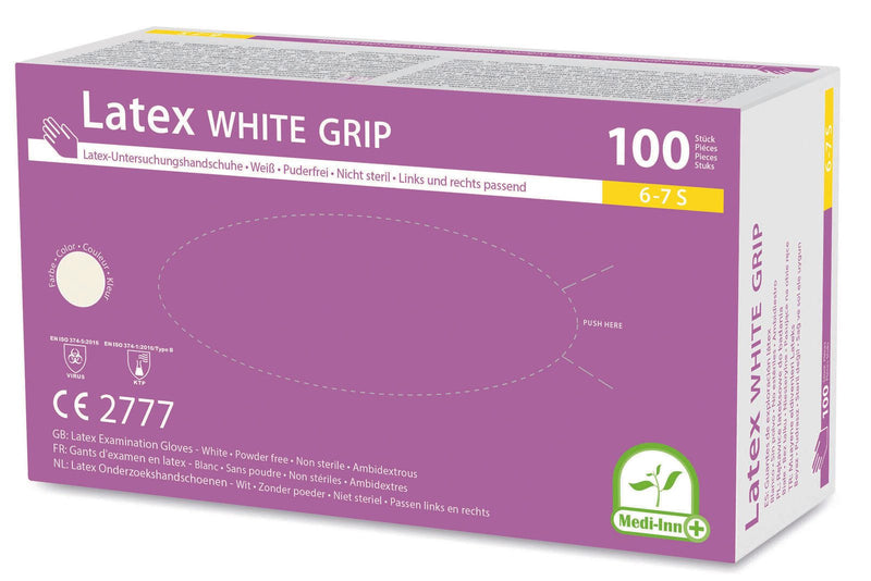 PAPSTAR Einmalhandschuhe white grip S transparent