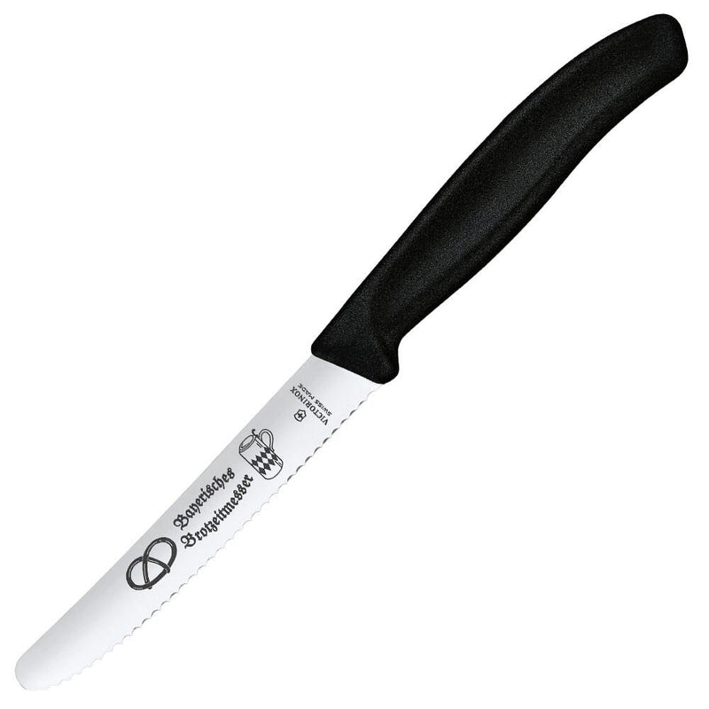 VICTORINOX Gemüsemesser Swiss Classic Bayerische Brotzeit silber, schwarz