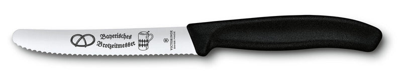 VICTORINOX Gemüsemesser Swiss Classic Bayerische Brotzeit silber, schwarz