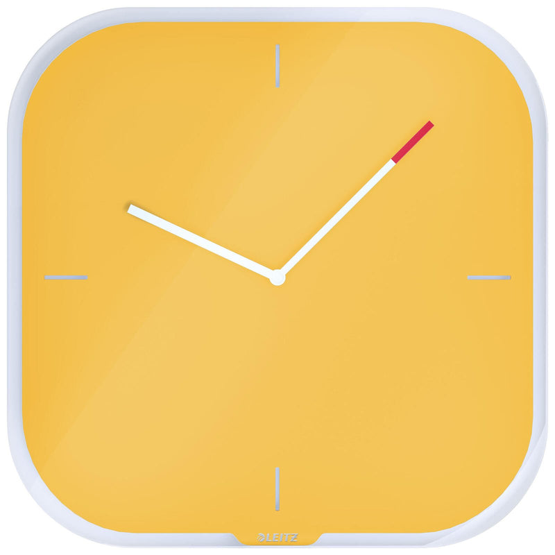 LEITZ Wanduhr Cosy gelb