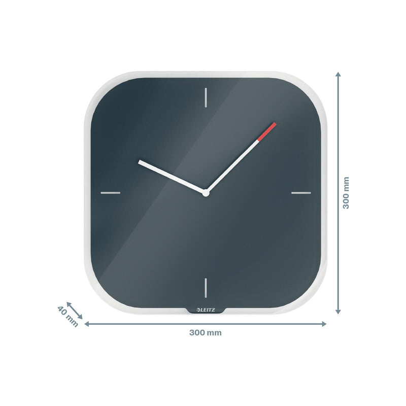 LEITZ Wanduhr Cosy grau